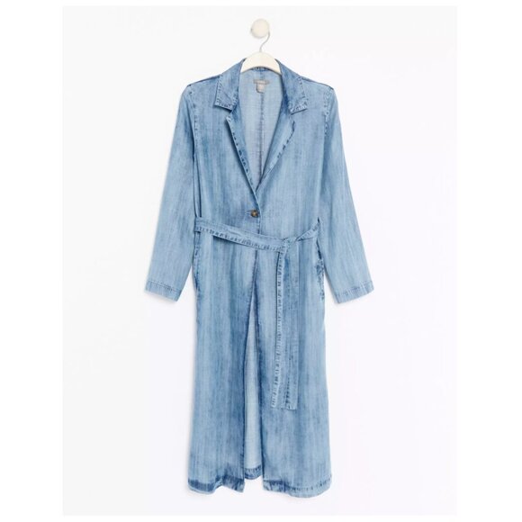 Lindex Long Lyocell Denim Jacket - Picture 4 of 13